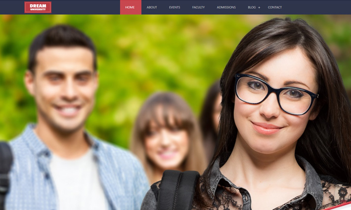 Dream University : free HTML5 bootstrap template