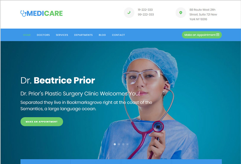 Medicare : a complete medical HTML website