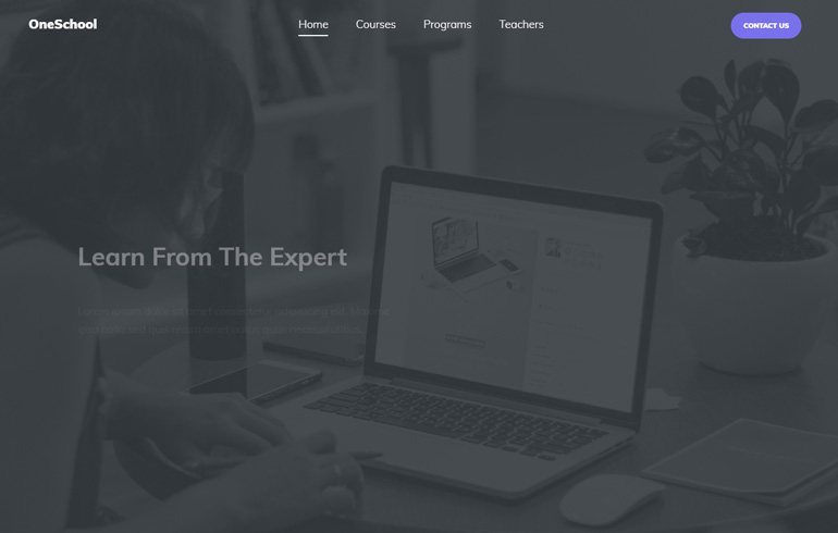 free css3 parallax website theme