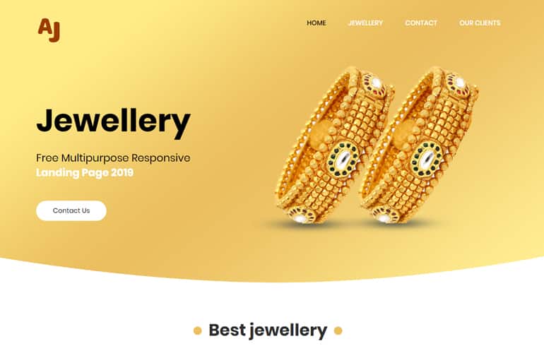 free Online Jewelry Store Template