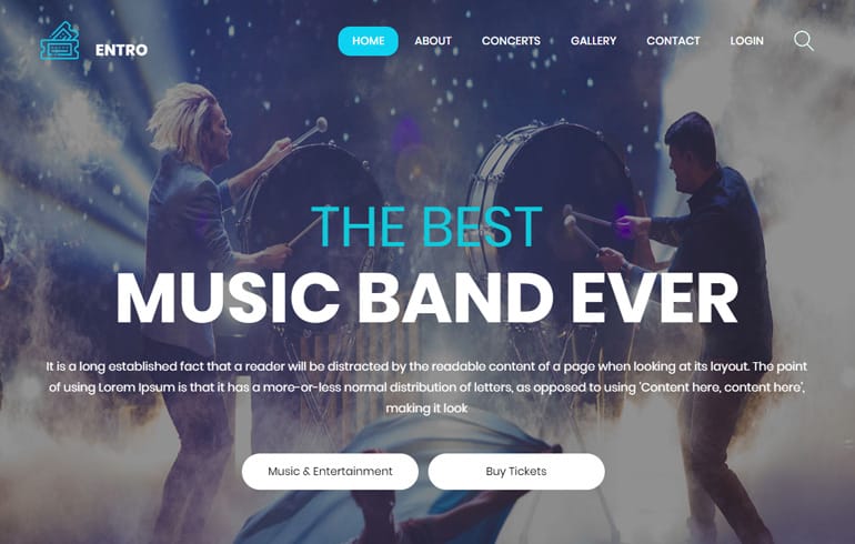 free HTML5 templates for music website : Free Music CSS Templates 