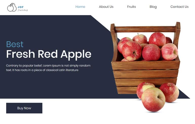 free Online Fruit Store Template