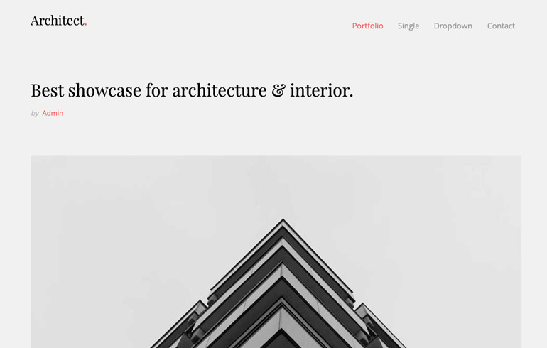 Architect Template with Elegant Design